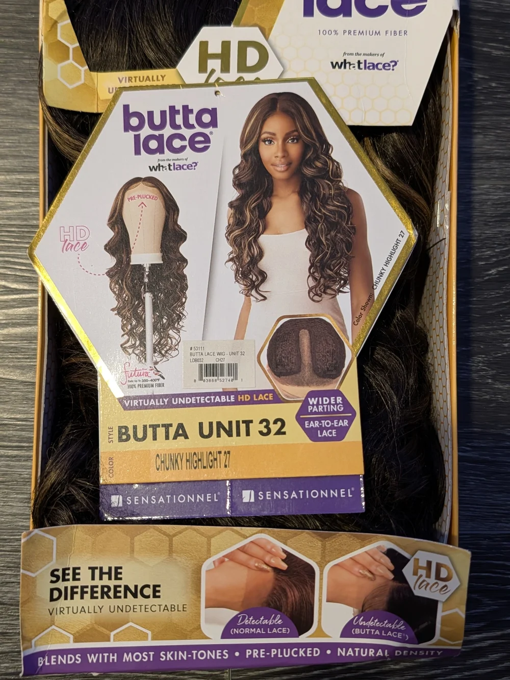 Butta Lace Butta Unit 32 Chunky Highlight 27 Women's Synthetic Wig
